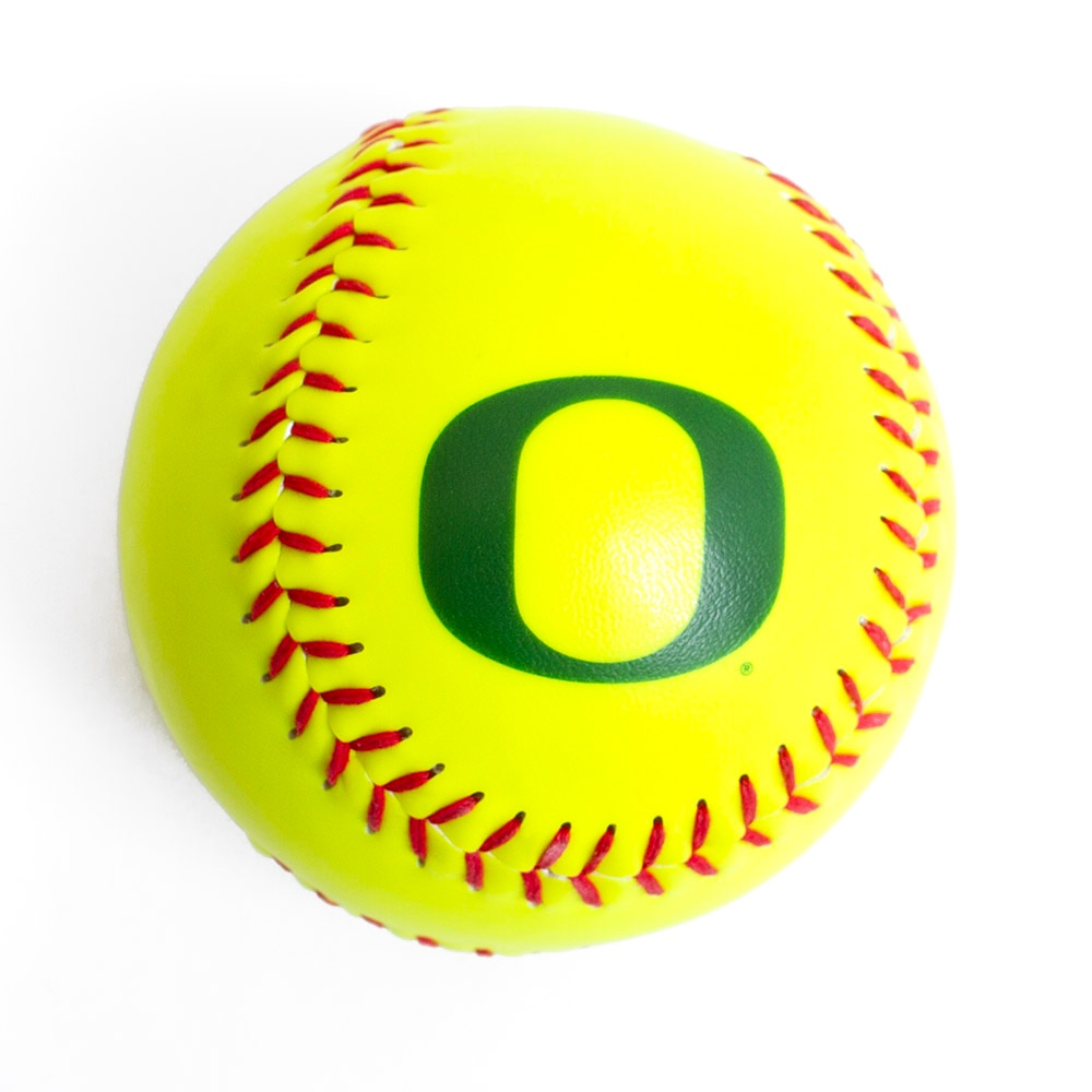 Classic Oregon O, Baden Sports, Yellow, Balls, Sports, 12", Softball, Official Sized, Neon, 16609